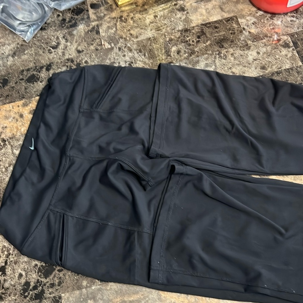 Nike dri fit black bootcut pants size L